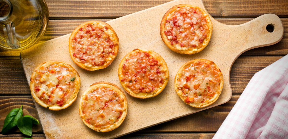 Receta Mini pizzas de berenjena